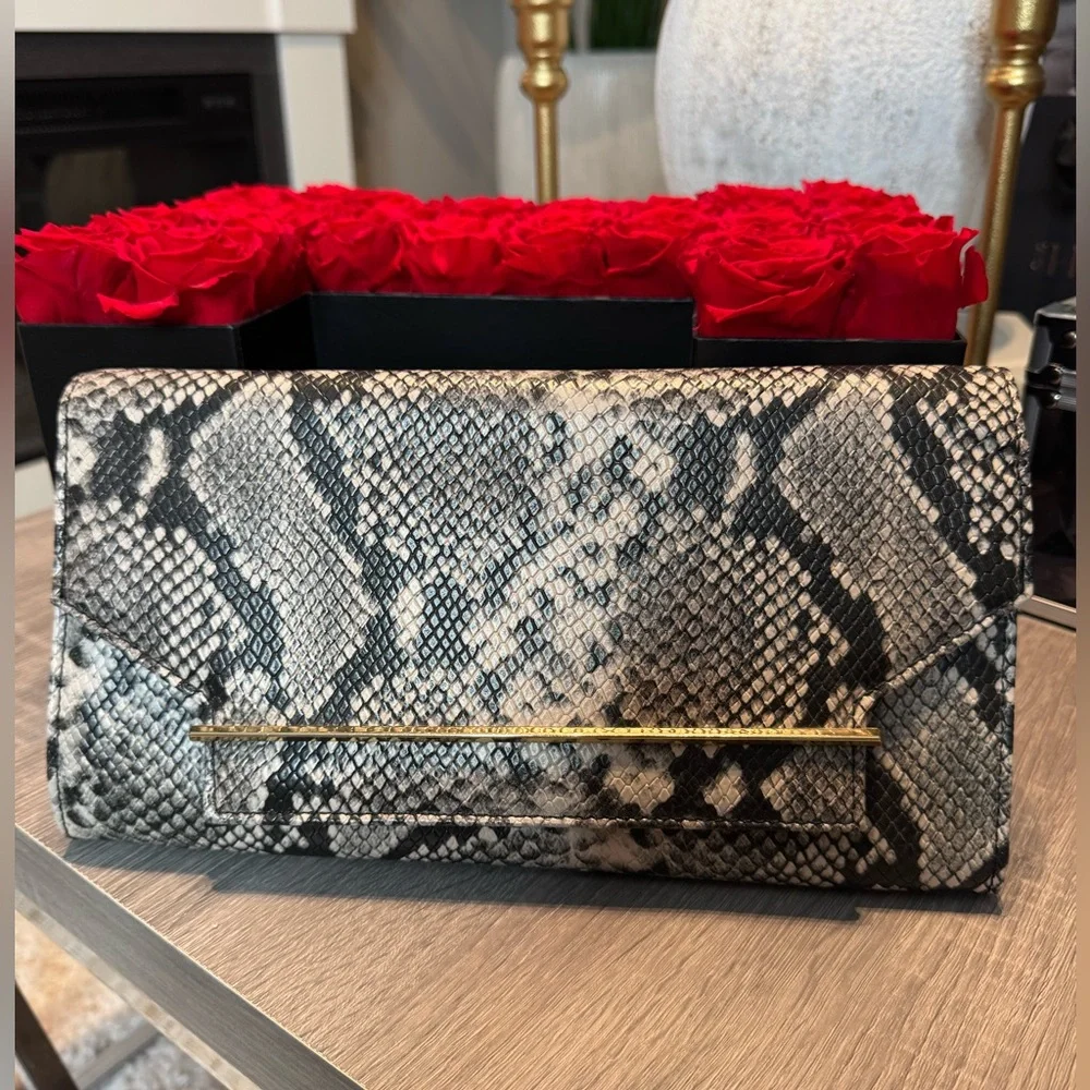 Python-Print Crossbody Clutch - Picture 4 of 4